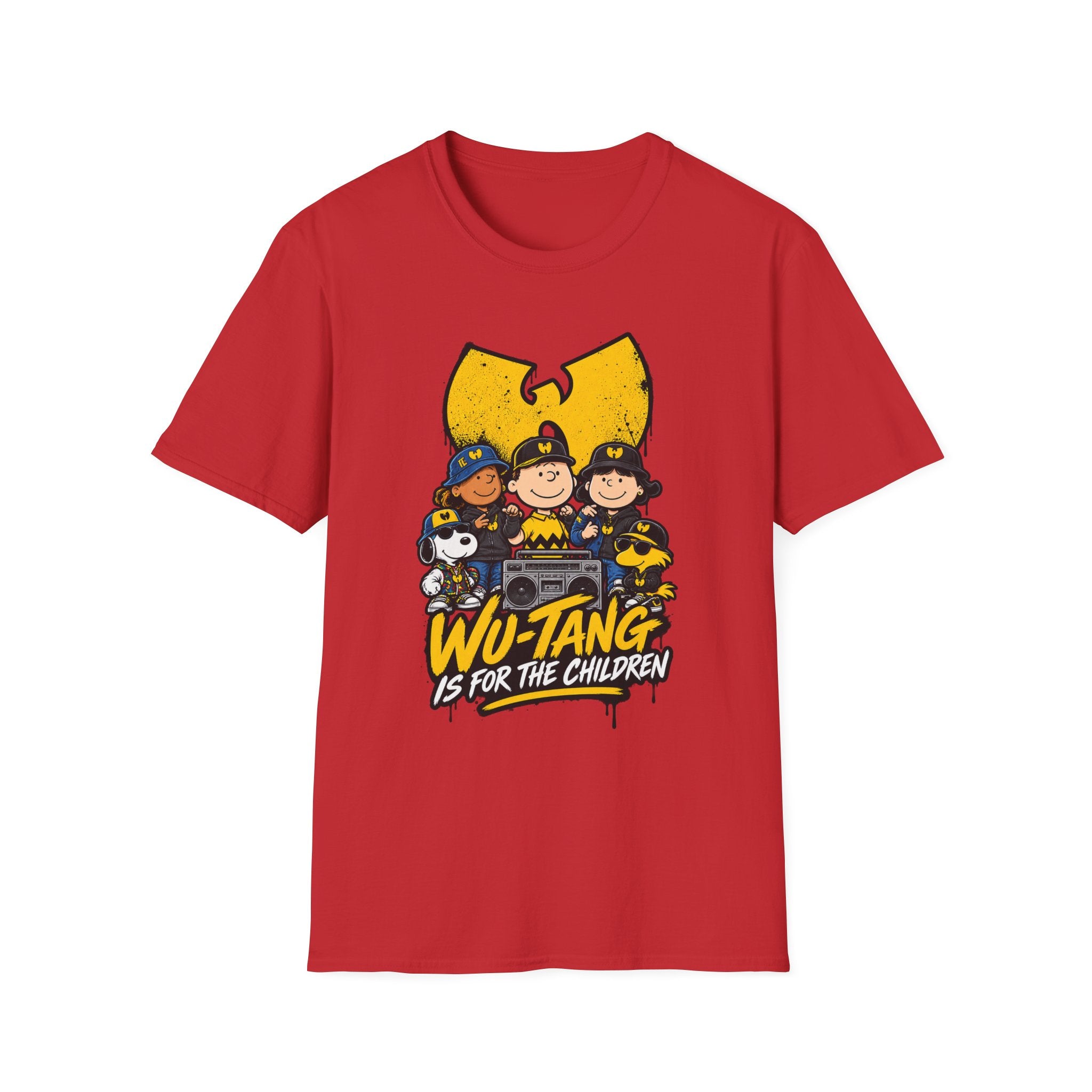 Wu-Tang Is For The Children T-Shirt | Hip Hop Cartoon Logo Tee | 1990's 2000's Nostalgia Throwback