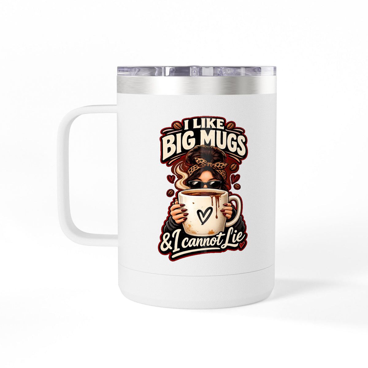 Caffeine and Chaos Coffee Mug Tumbler, 15oz | 90's 00's Hip Hop Nostalgia
