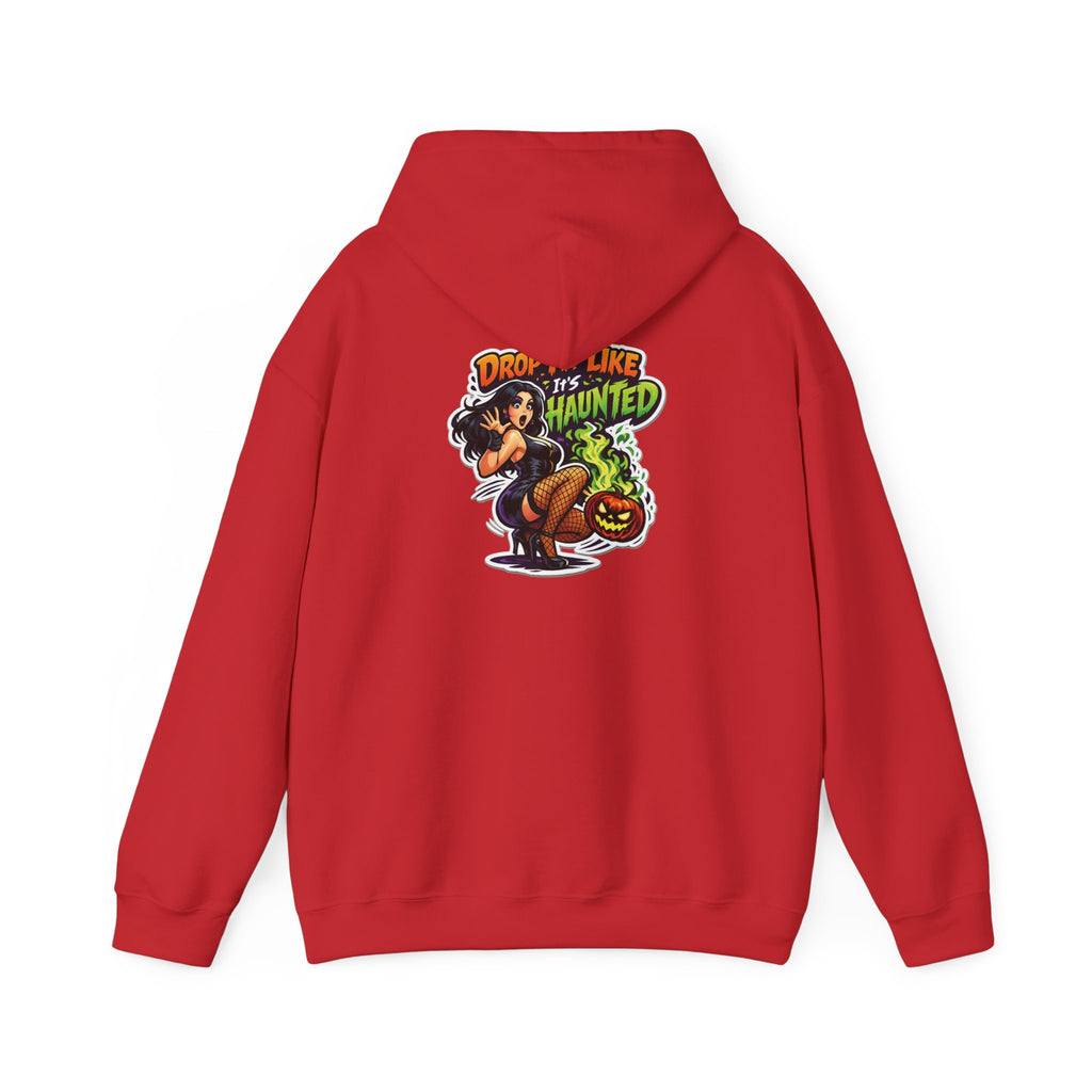 Drop Like Haunted skeleton witch pumpkin Hoodie | Halloween sweatshirt | Drop It Like Its Haunted
