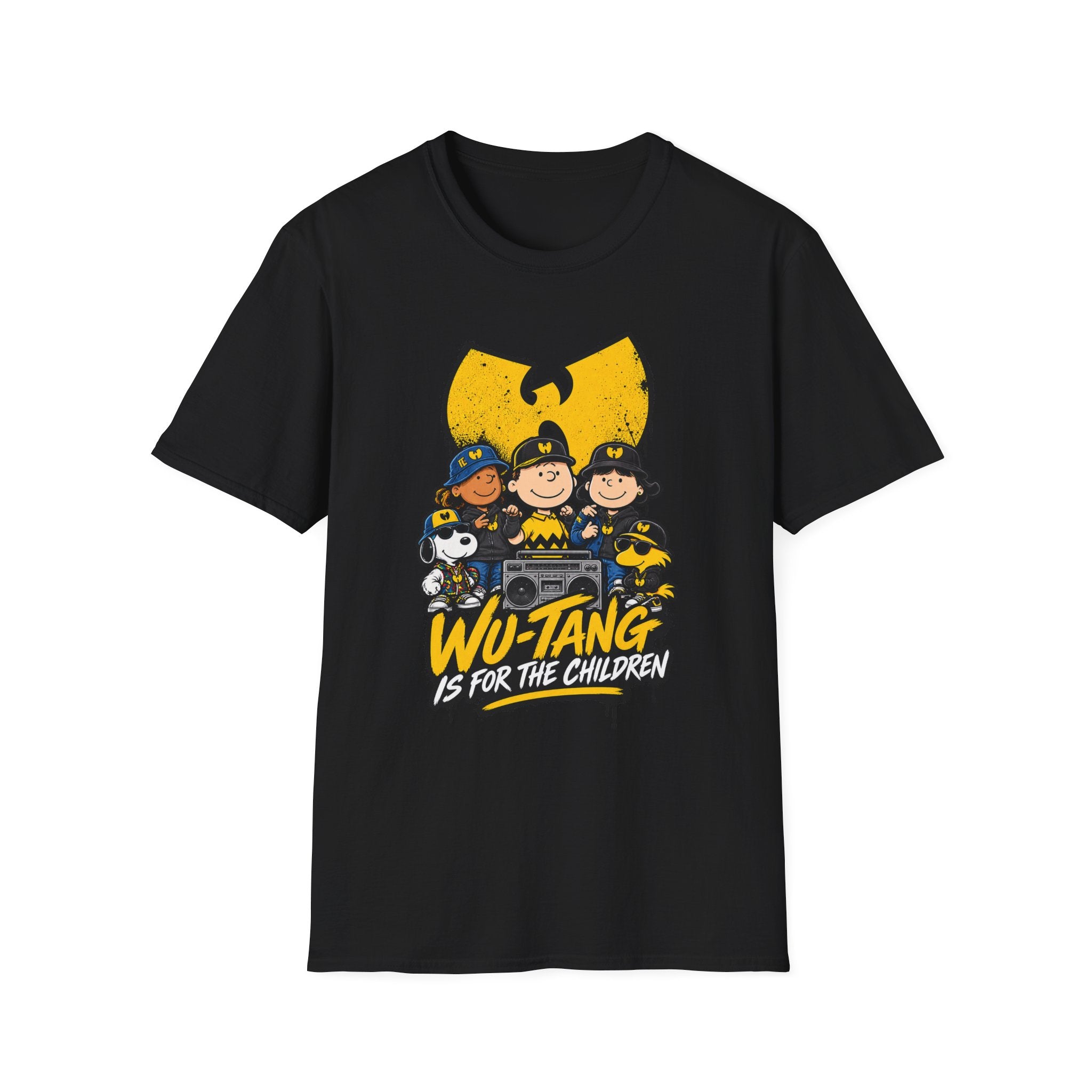 Wu-Tang Is For The Children T-Shirt | Hip Hop Cartoon Logo Tee | 1990's 2000's Nostalgia Throwback