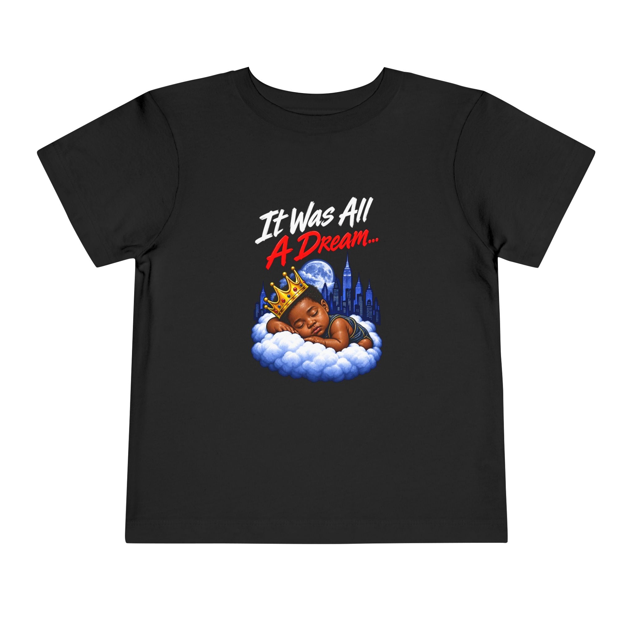It Was All A Dream Biggie Toddler Tee | Sleeping Baby Prince Illustration