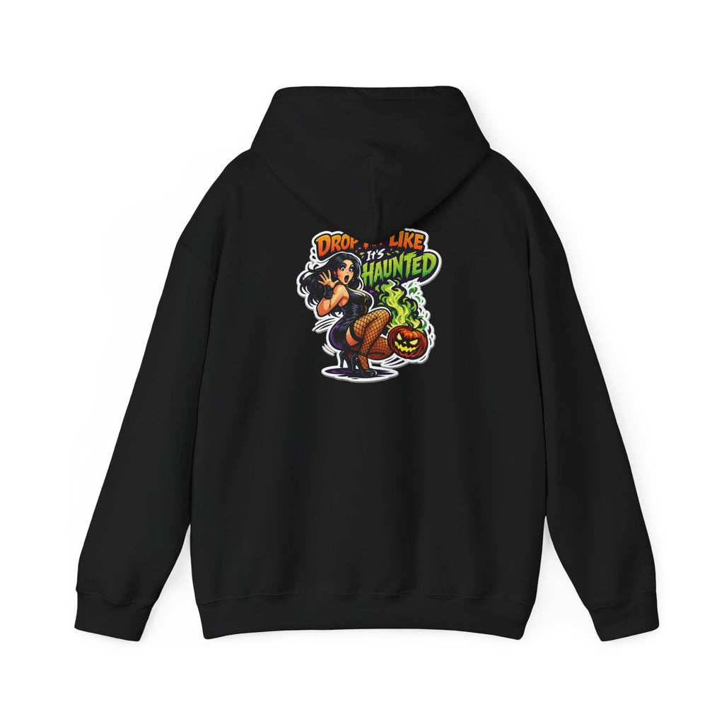 Drop Like Haunted skeleton witch pumpkin Hoodie | Halloween sweatshirt | Drop It Like Its Haunted