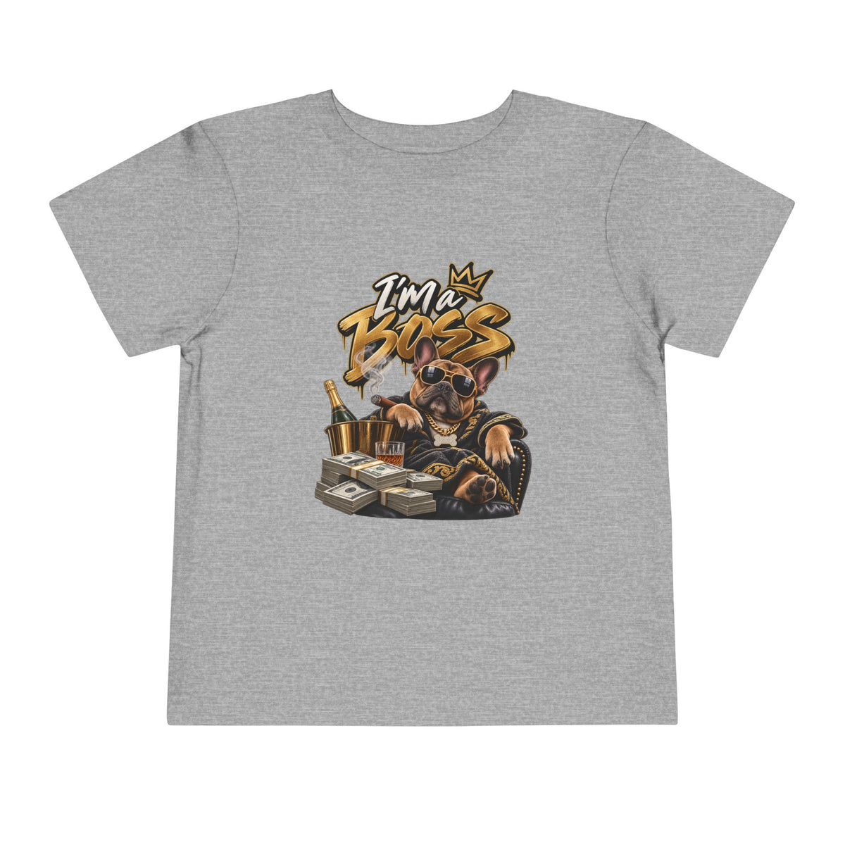 I'm A Boss Rottweiler Puppy Tee, Toddler Dog Shirt | Cute Canine Graphic | 90s 00s Hip Hop Pop Culture Nostalgia