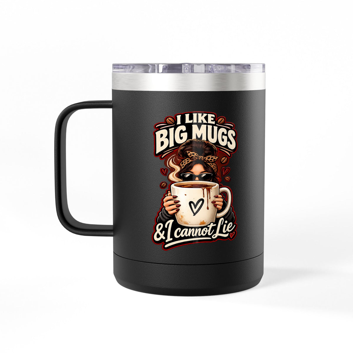 Caffeine and Chaos Coffee Mug Tumbler, 15oz | 90's 00's Hip Hop Nostalgia