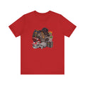Retro Hip Hop Collage Tee | Boombox, Sneakers, Cassette, Game Handheld