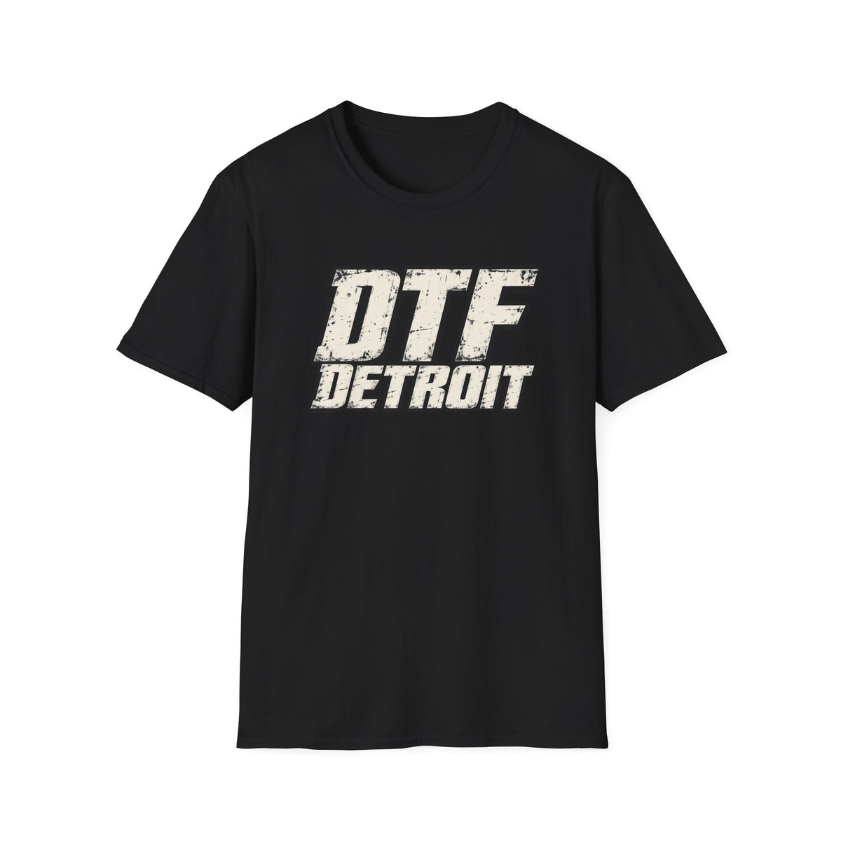 DTF Detroit graphic tee | Vintage distressed city typography T-Shirt