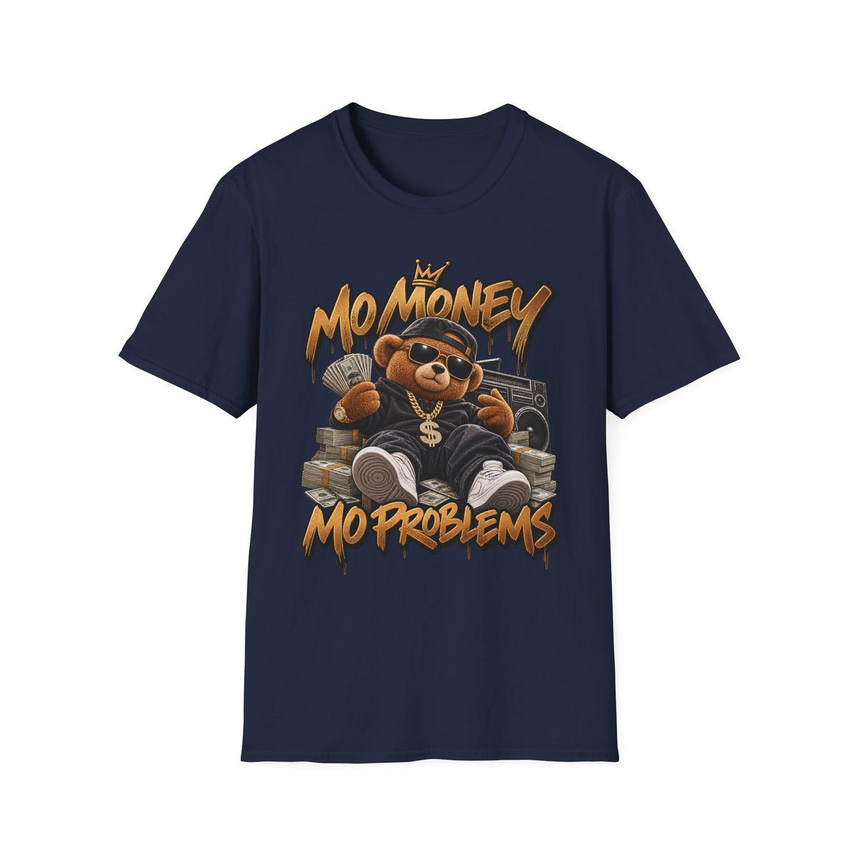 No Money No Problems T-Shirt | Teddy Bear Rap Graphic Tee | 90's 00's Hip Hop Pop Culture Nostalgia