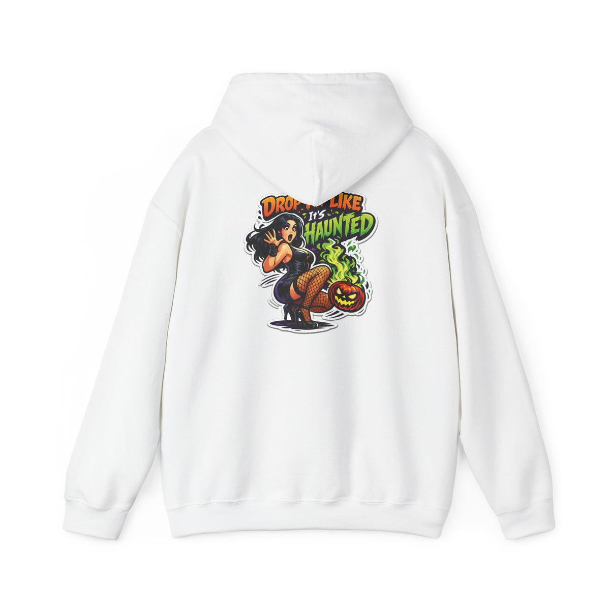 Drop Like Haunted skeleton witch pumpkin Hoodie | Halloween sweatshirt | Drop It Like Its Haunted