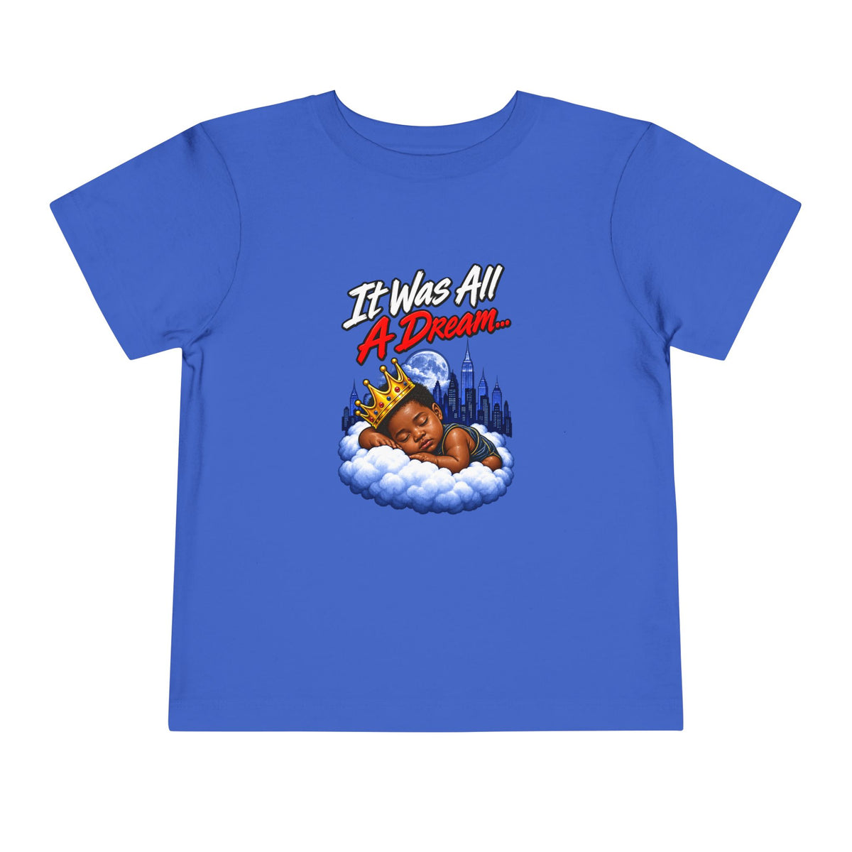 It Was All A Dream Biggie Toddler Tee | Sleeping Baby Prince Illustration