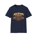 Rewind Champ cassette belt graphic T-Shirt | Retro Hip Hop audio nostalgia tee | 1990's 2000's Nostalgia Throwback