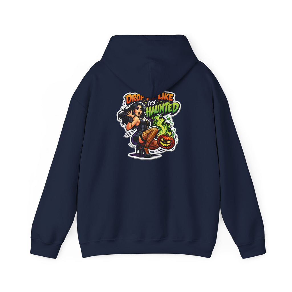 Drop Like Haunted skeleton witch pumpkin Hoodie | Halloween sweatshirt | Drop It Like Its Haunted