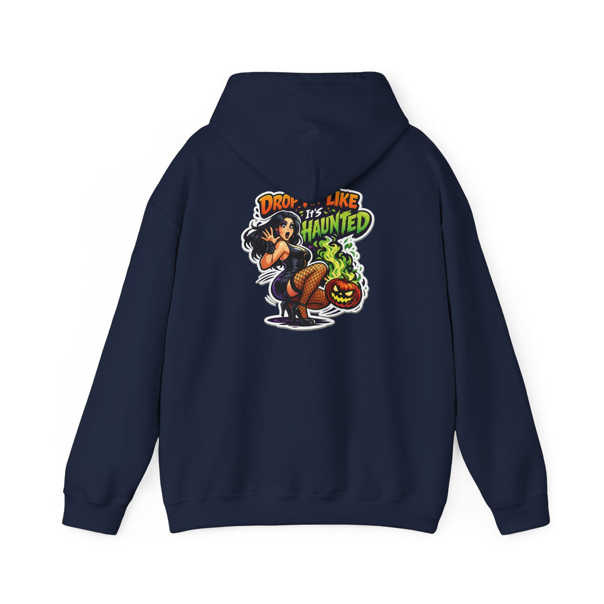 Drop Like Haunted skeleton witch pumpkin Hoodie | Halloween sweatshirt | Drop It Like Its Haunted