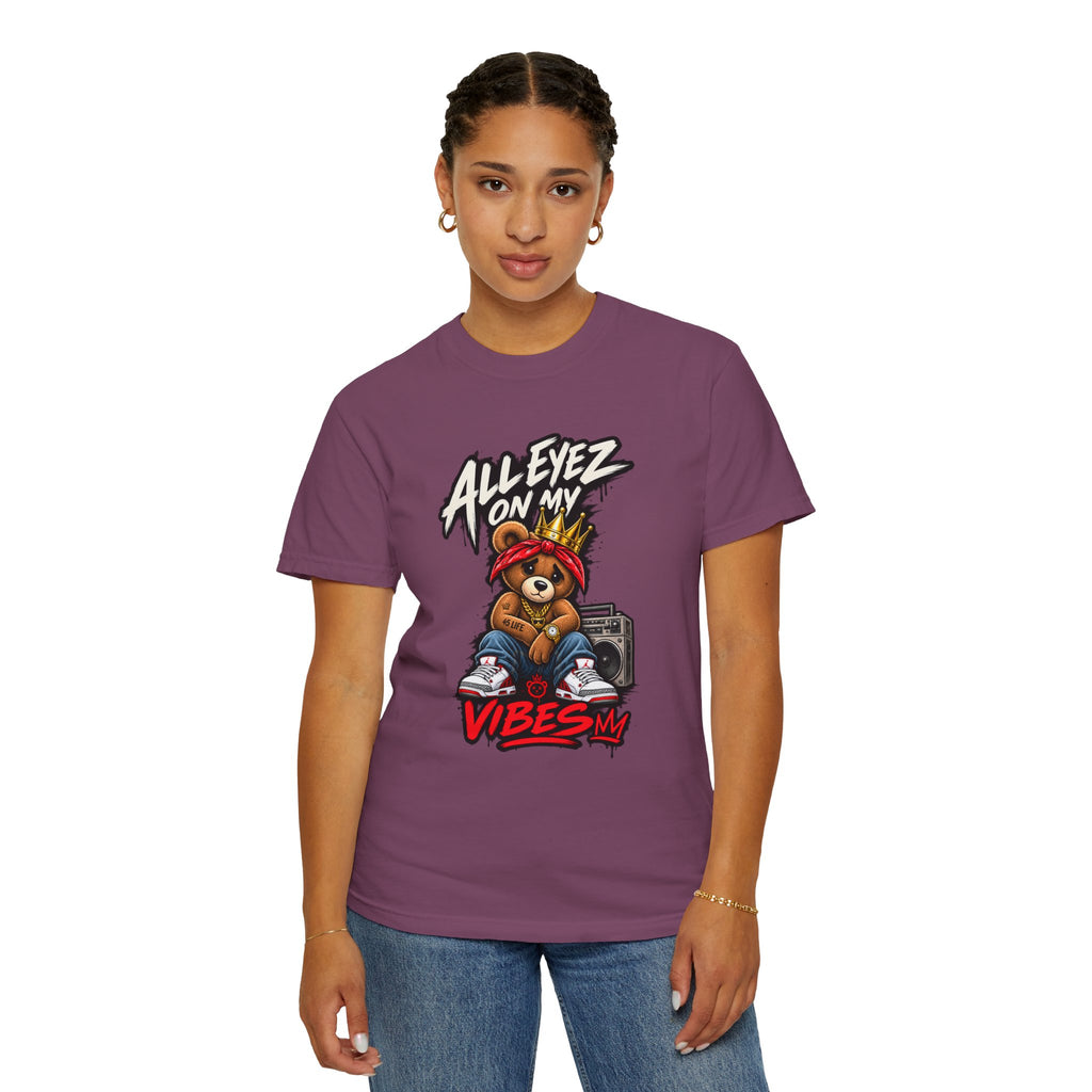 All Eyez On My Vibes Bear Pac T-Shirt | Streetwear Graphic Tee