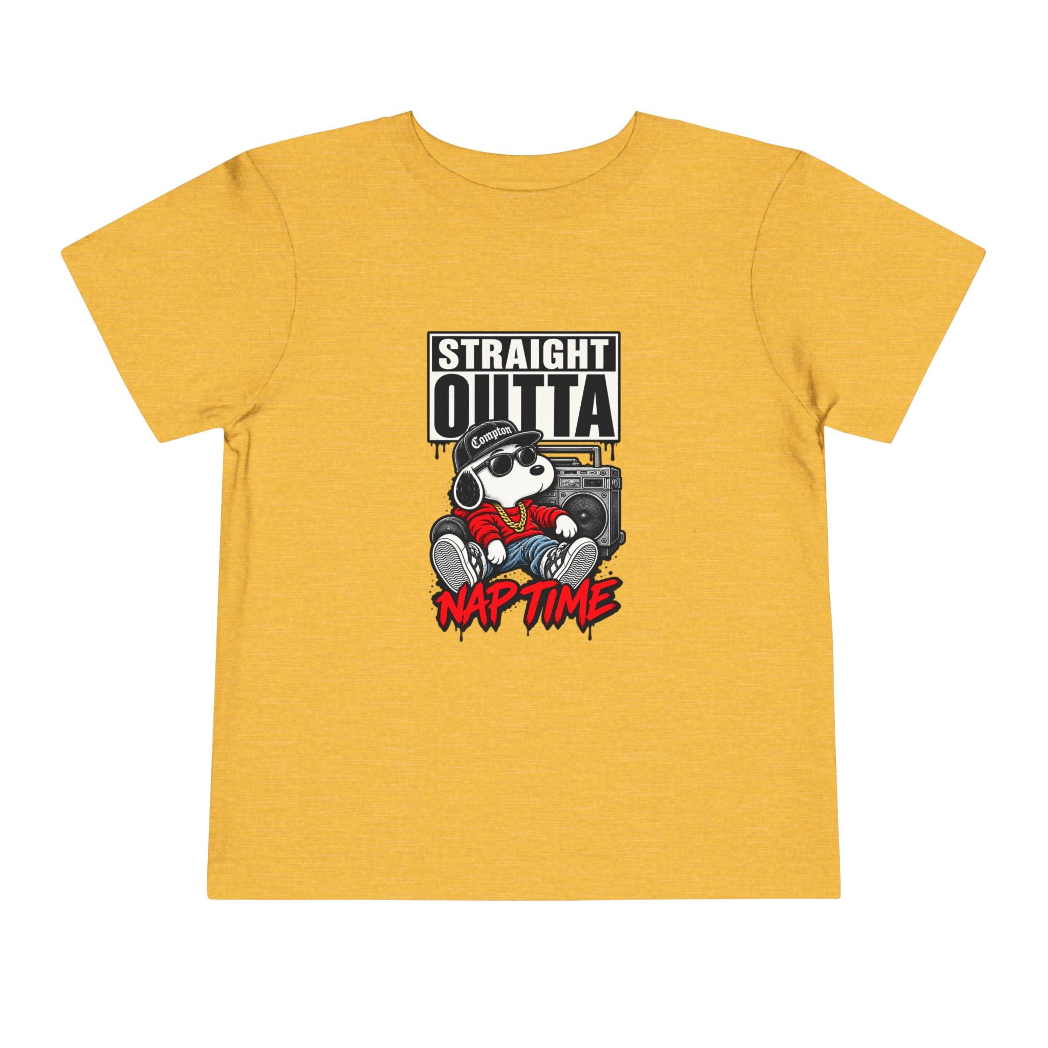 Straight Outta Nap Time Toddler Tee | Cool Hippo Cartoon Naptime Tee