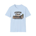 Started From The Couch T-Shirt | Lazy Home Lounge Graphic Tee | Hip Hop 1990's 2000's Nostalgia Throwback