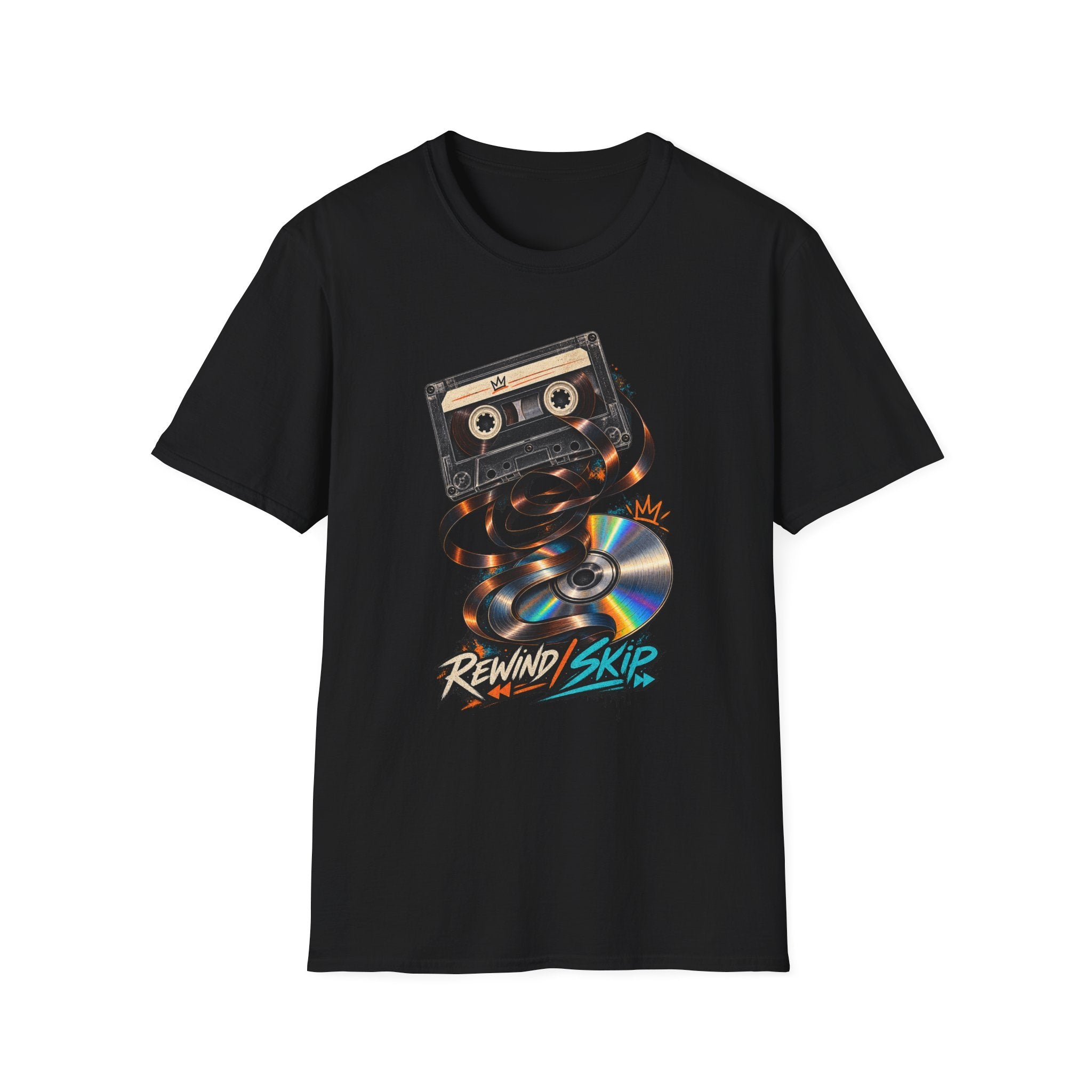 Cassette Tape Rewind Sk8er T-Shirt | Retro Mix Tape 90s Tape Art 1990's 2000's Nostalgia Throwback