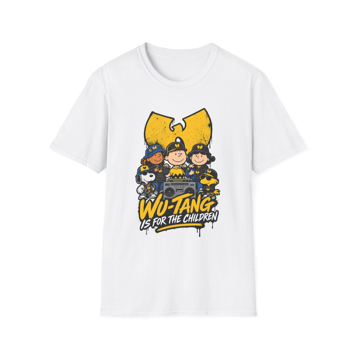 Wu-Tang Is For The Children T-Shirt | Hip Hop Cartoon Logo Tee | 1990's 2000's Nostalgia Throwback