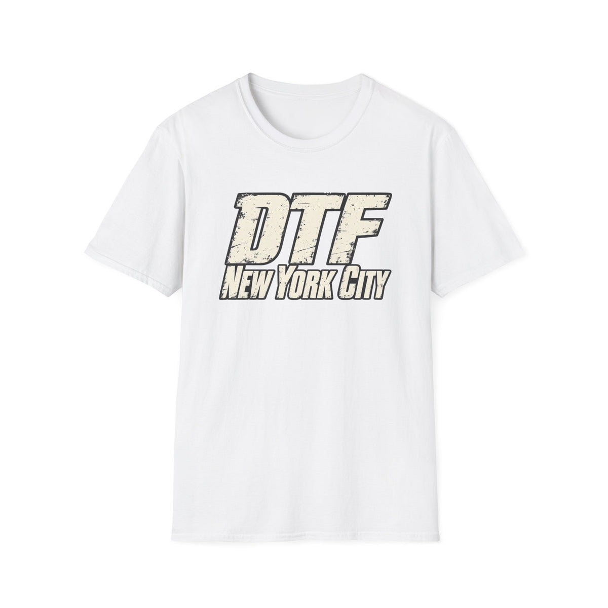 DTF New York City T-Shirt | Vintage Block Letter Graphic