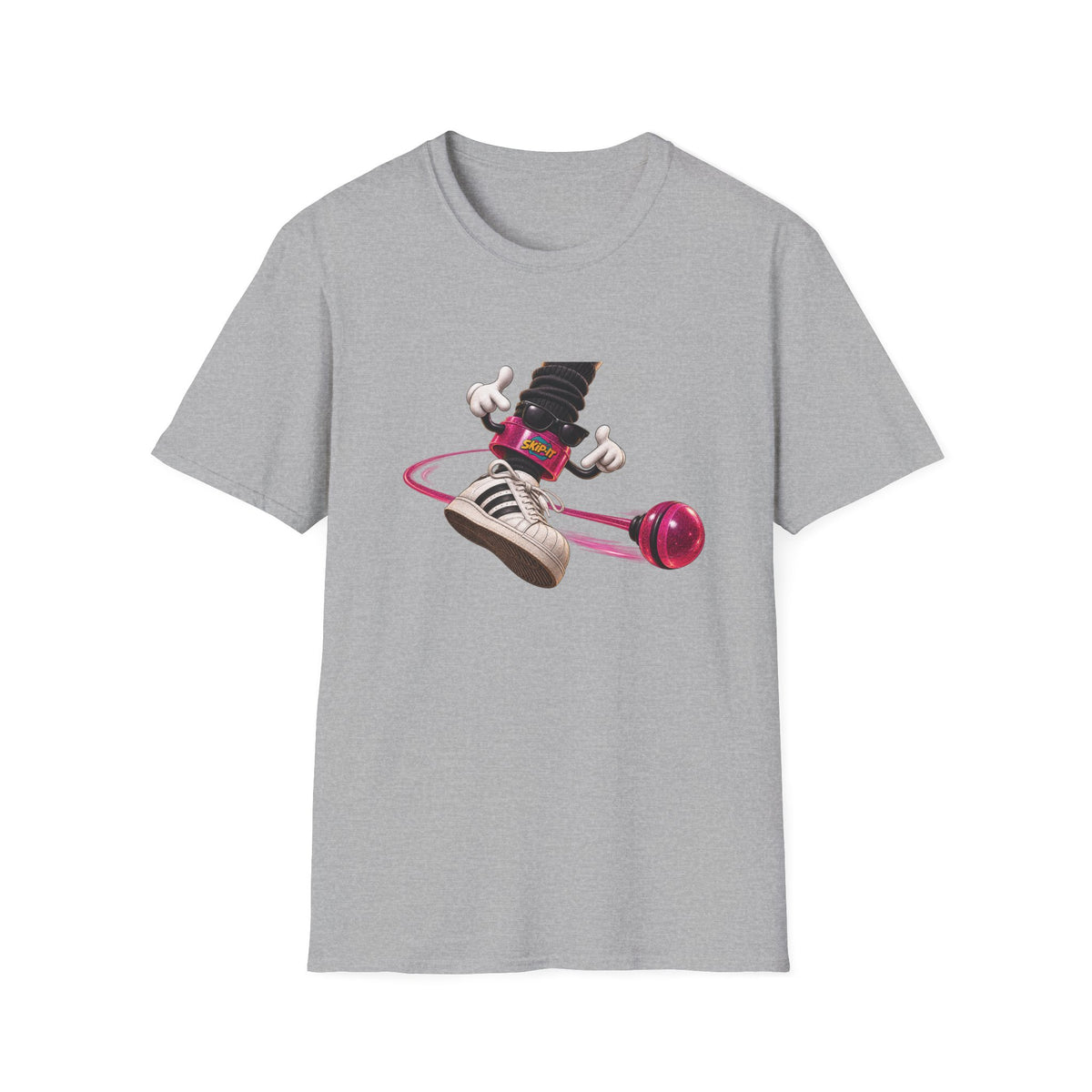 Yo-Yo Skater Character T-Shirt | Retro Toy Illustration, Street Style Hip Hop | 1990's 2000's Nostalgia Throwback