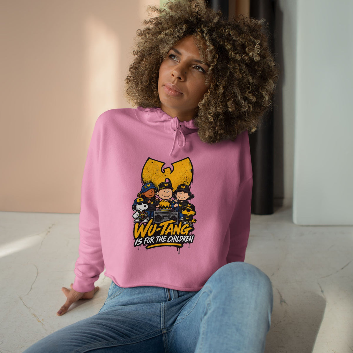 Wu-Tang For the Children crew Crop Hoodie | Wu-Tang Women Hoodie | 90s 00s Hip Hop Nostalgia Millennial Era Pop Culture