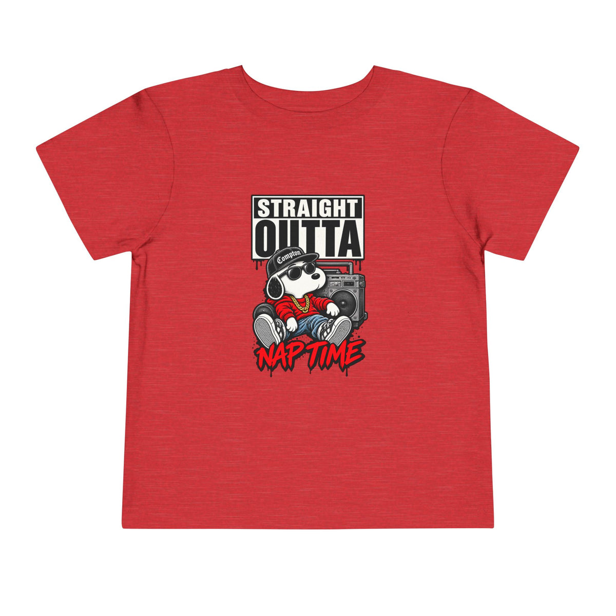 Straight Outta Nap Time Toddler Tee | Cool Hippo Cartoon Naptime Tee