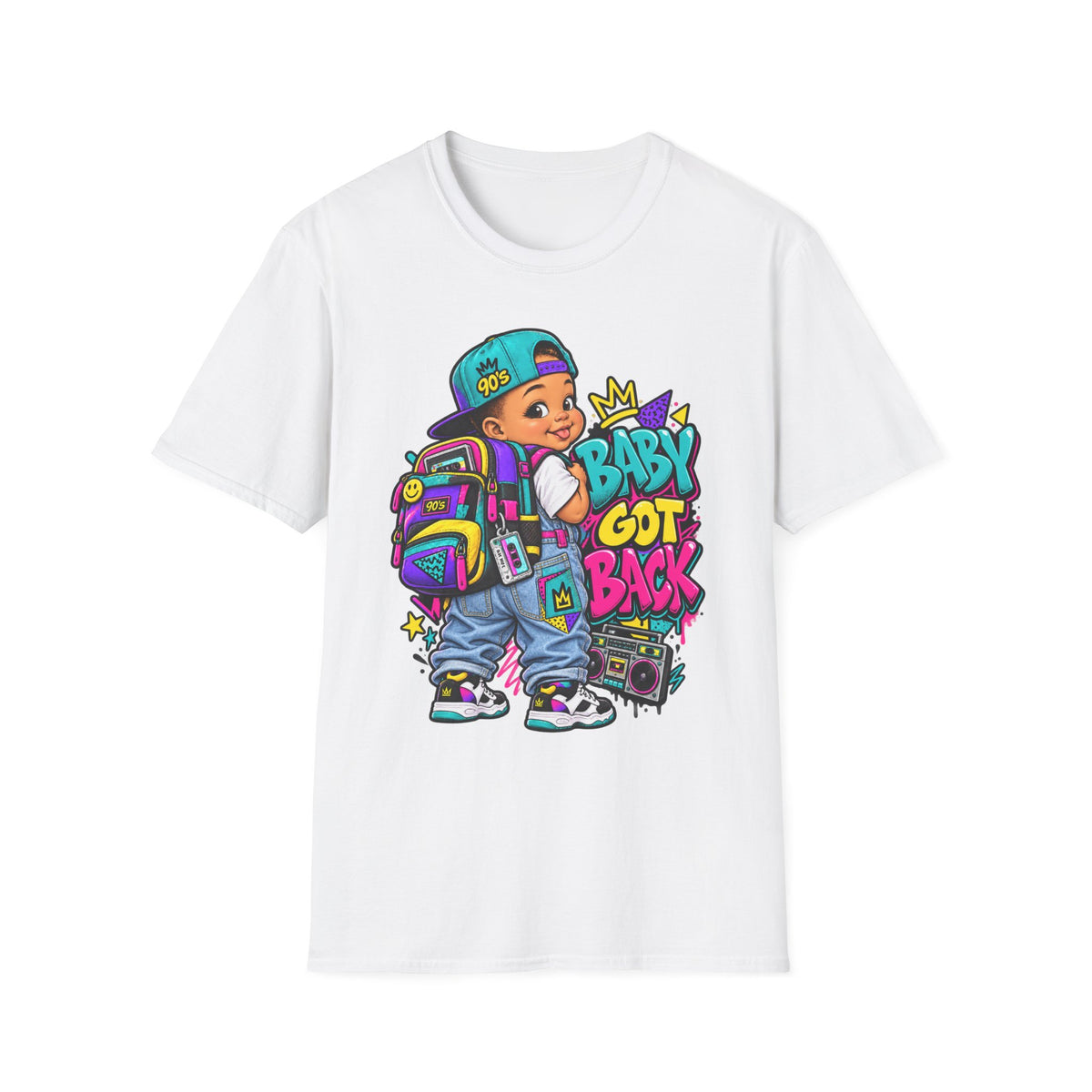 Baby Got Back toddler boy graphic T-Shirt | 90s retro hip hop design | 90's 00's Hip Hop Pop Culture Nostalgia