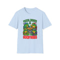 Pizza Beats & Good Vibes Hip Hop T-Shirt | Ninja Turtle Pizza Graphic | 1990's 2000's Nostalgia Throwback
