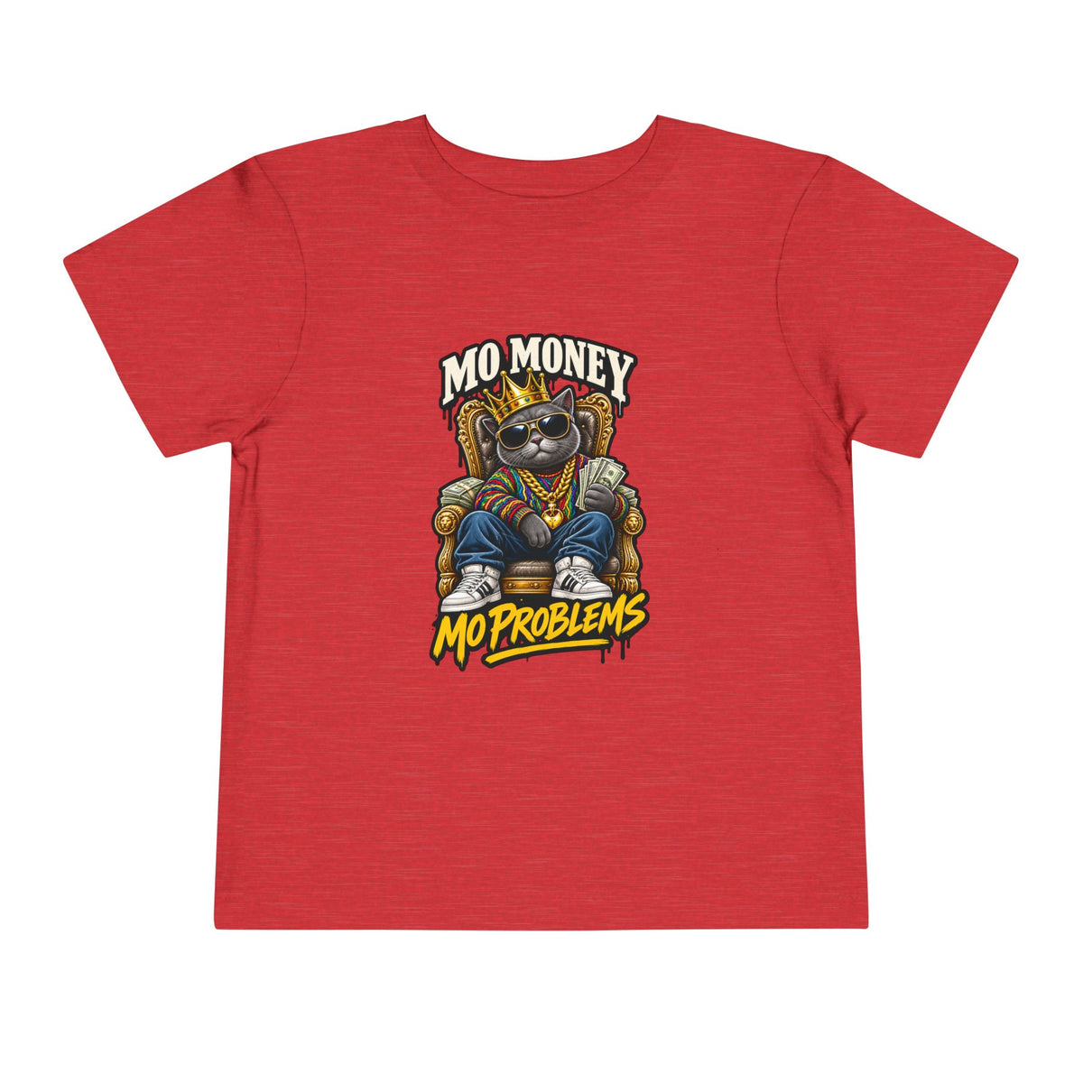 Mo Money Mo Problems Toddler Tee | Raccoon King Graphic