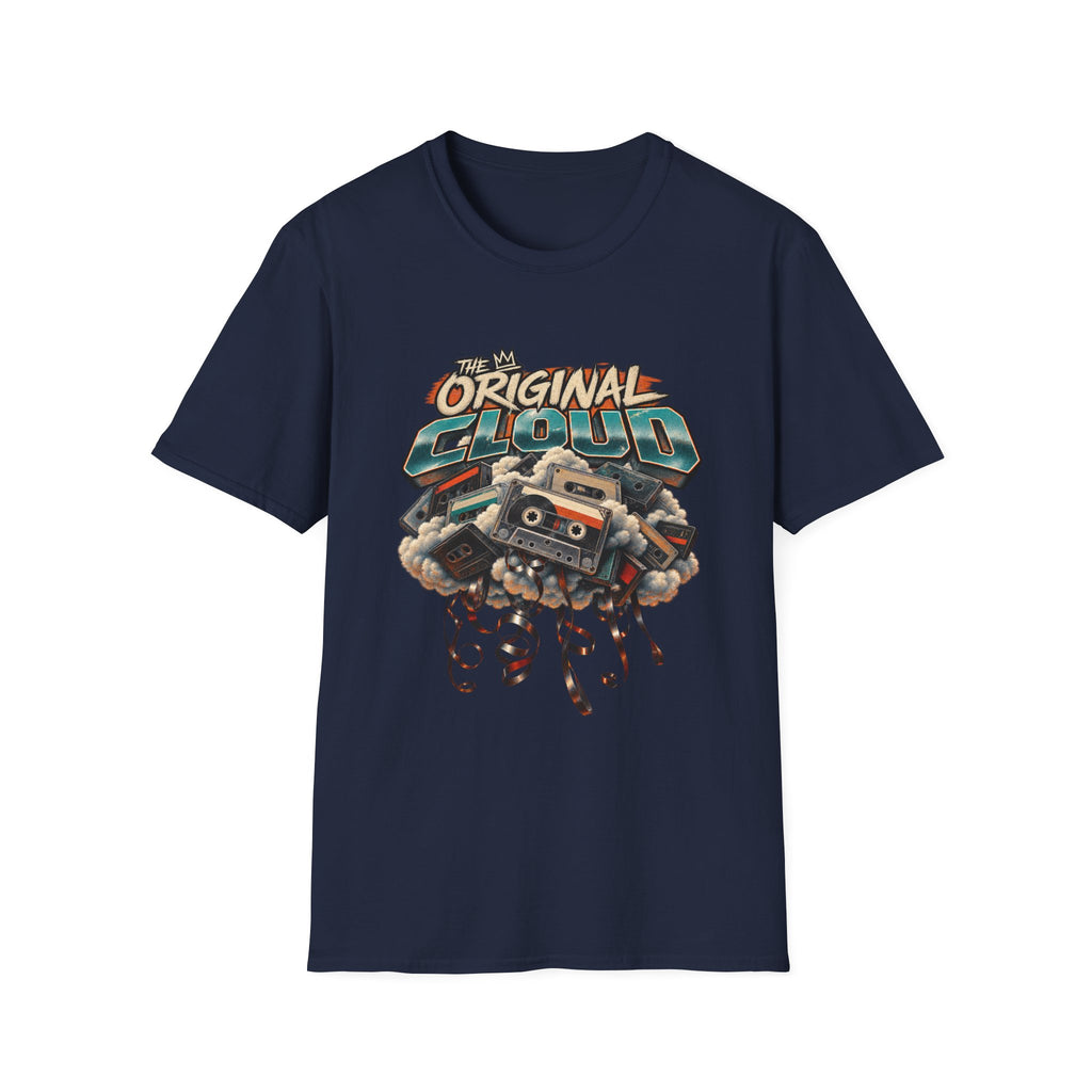 The Original Cloud T-Shirt | Retro Cassette Boom Box Graphic | 1990's 2000's Nostalgia Throwback