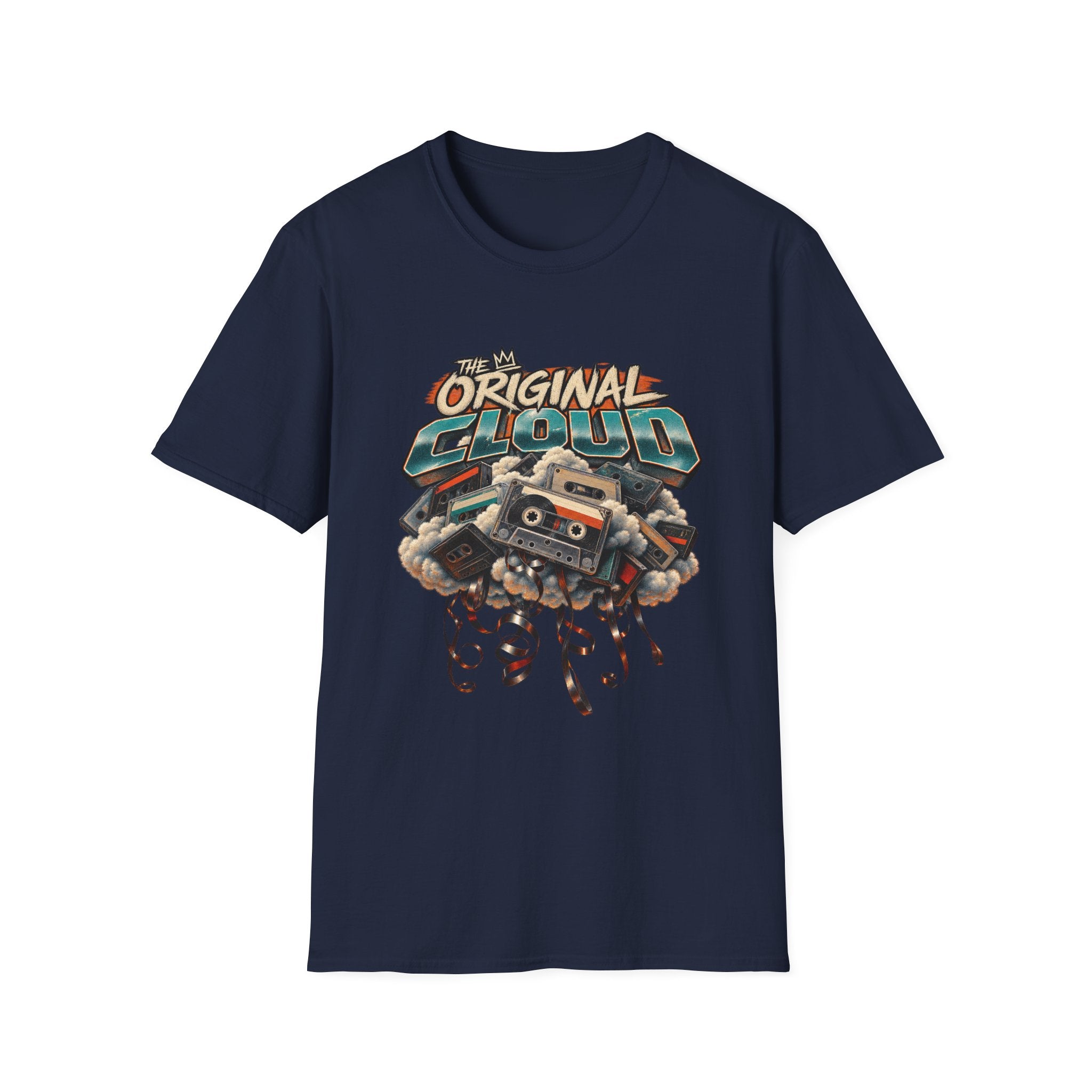 The Original Cloud T-Shirt | Retro Cassette Boom Box Graphic | 1990's 2000's Nostalgia Throwback
