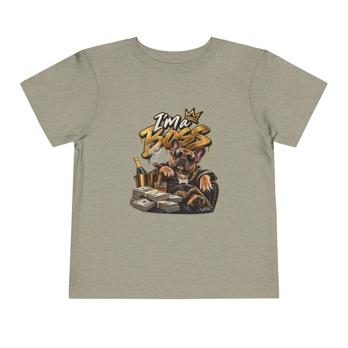 I'm A Boss Rottweiler Puppy Tee, Toddler Dog Shirt | Cute Canine Graphic | 90s 00s Hip Hop Pop Culture Nostalgia