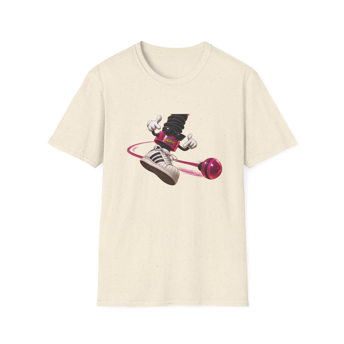 Yo-Yo Skater Character T-Shirt | Retro Toy Illustration, Street Style Hip Hop | 1990's 2000's Nostalgia Throwback