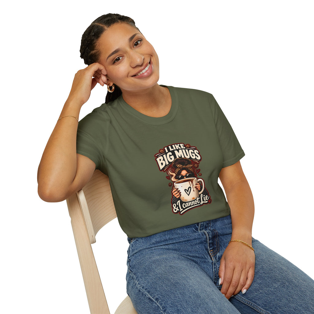 I Like Big Mugs T-Shirt | Coffee Lover Graphic Tee
