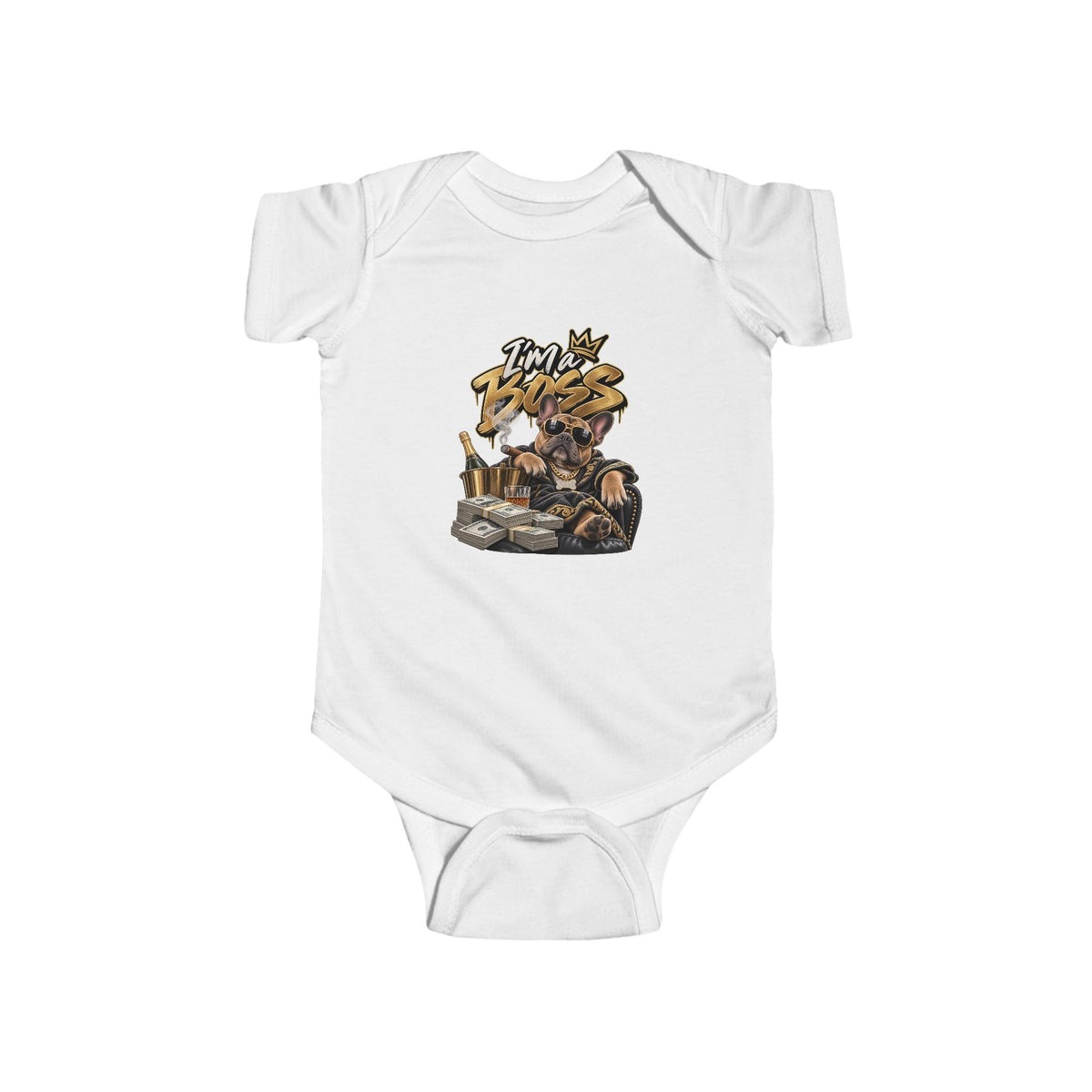 Im a Boss baby bodysuit | Safari Animal Adventure onesie | 90s 00s Hip Hop Pop Culture Nostalgia