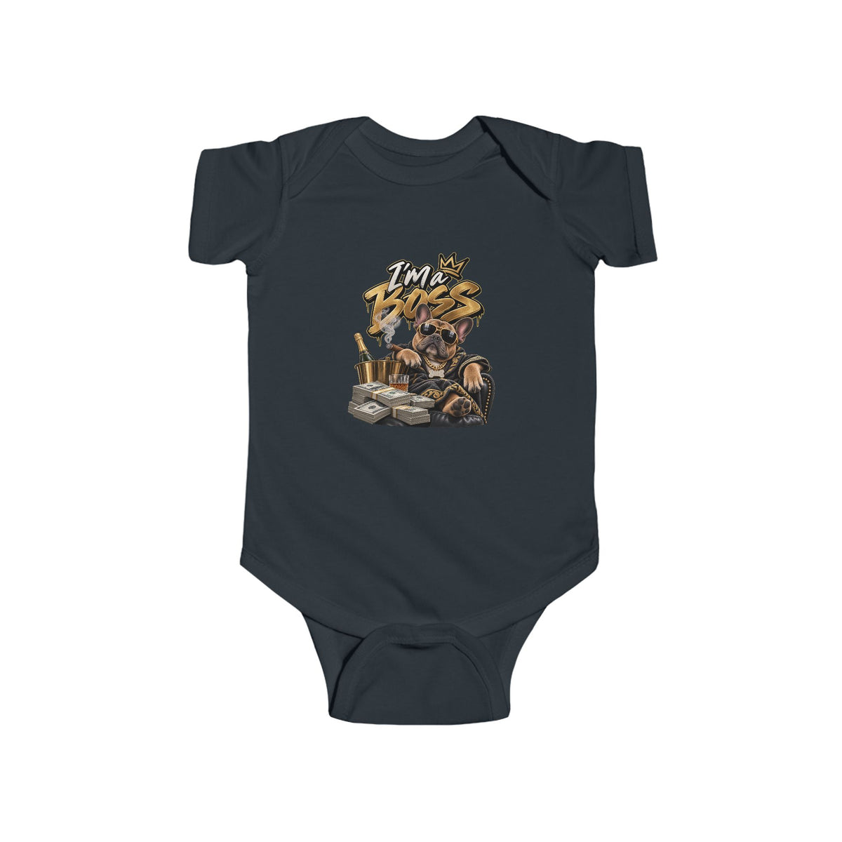 Im a Boss baby bodysuit | Safari Animal Adventure onesie | 90s 00s Hip Hop Pop Culture Nostalgia