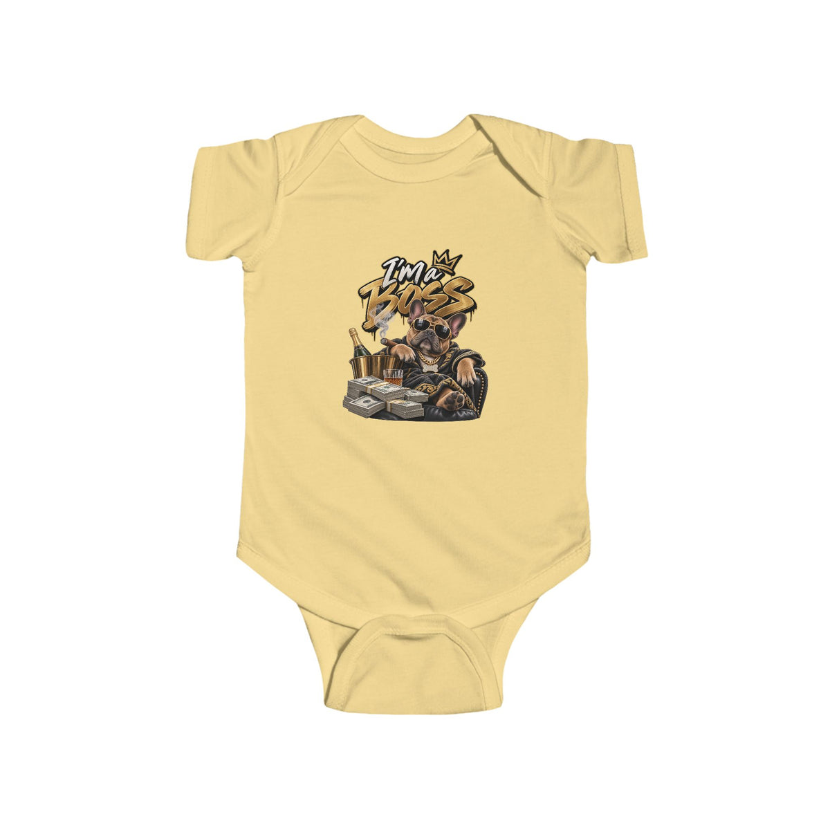 Im a Boss baby bodysuit | Safari Animal Adventure onesie | 90s 00s Hip Hop Pop Culture Nostalgia