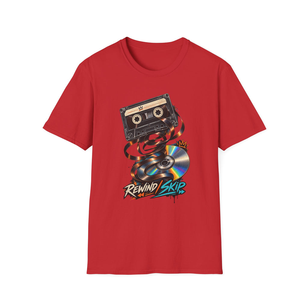 Cassette Tape Rewind Sk8er T-Shirt | Retro Mix Tape 90s Tape Art 1990's 2000's Nostalgia Throwback