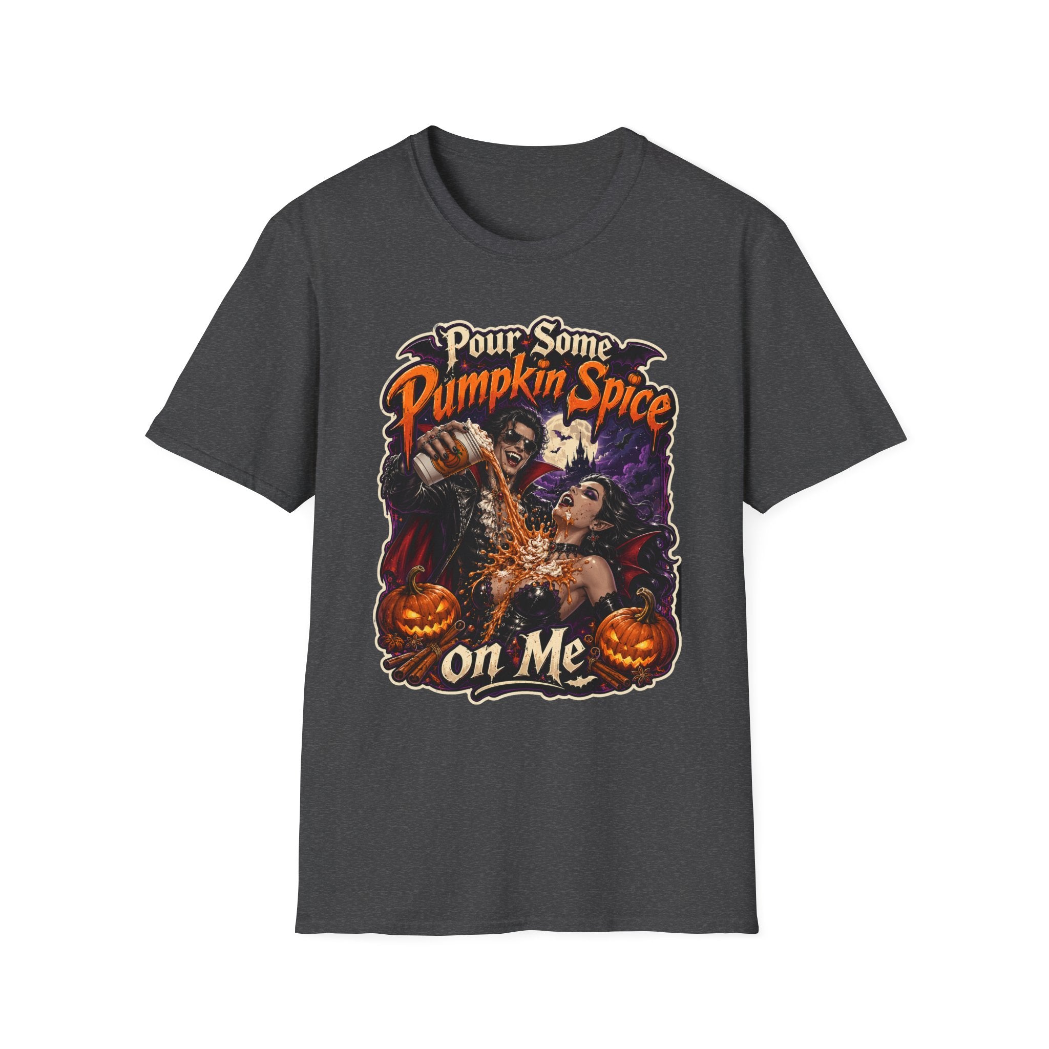 Pumpkin Spice Horror Pour Some Pumpkin Spice T-Shirt | Halloween | 1990's 2000's Nostalgia Throwback