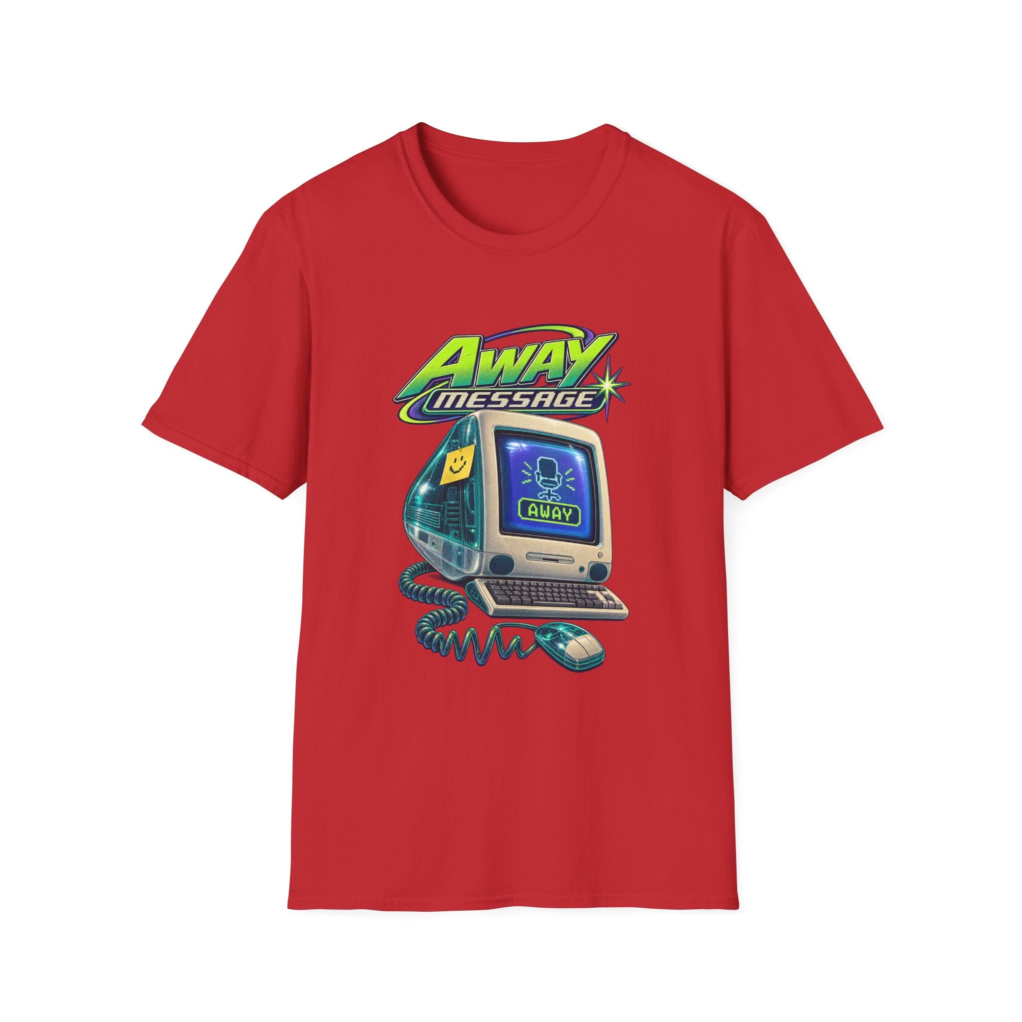 Away Message T-Shirt | Retro Computer Novelty Tee | 1990's 2000's Nostalgia Throwback
