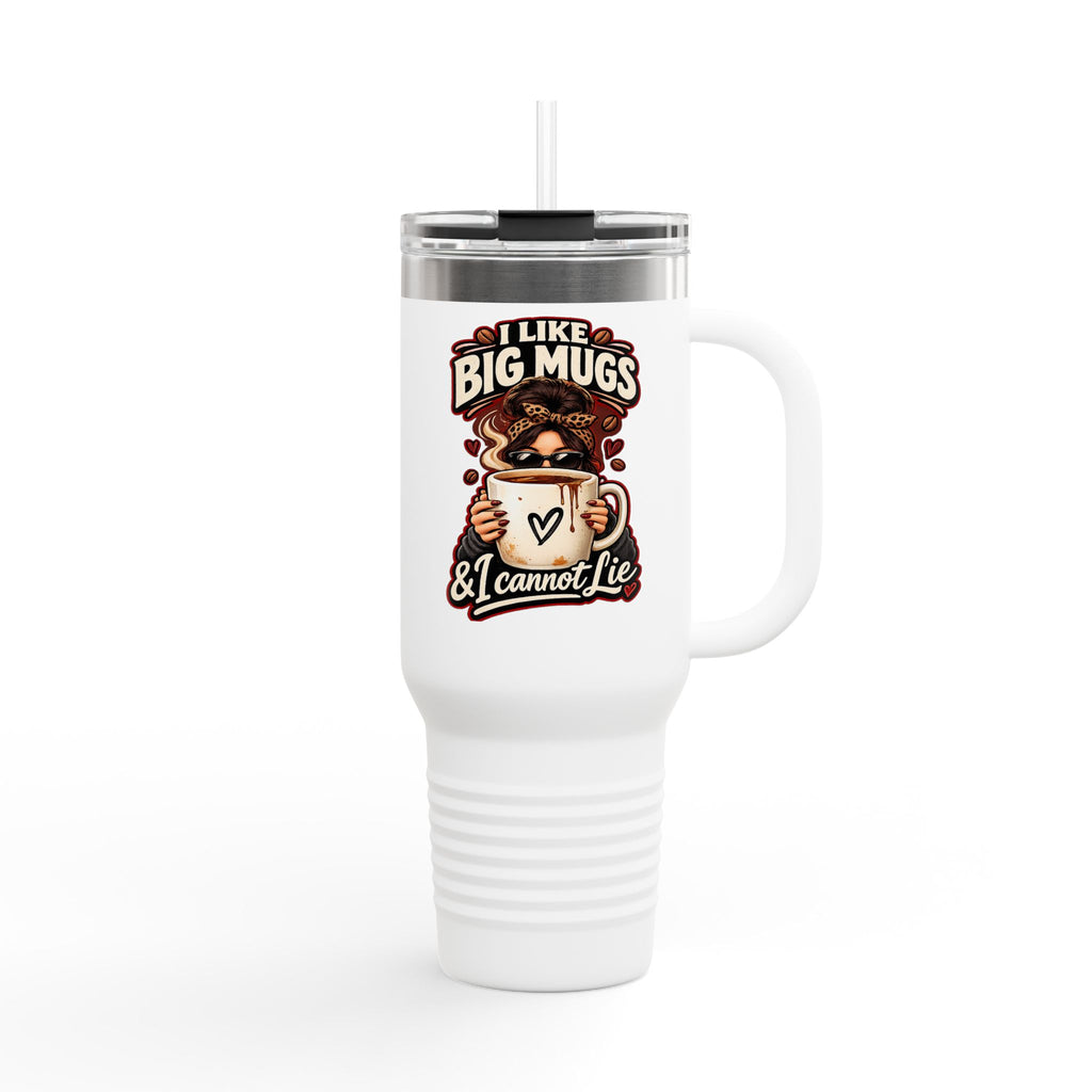 I Like Big Mugs & I Cannot Lie Travel Mug | 40oz Insulated Tumbler | 00's 90's Hip Hop Nostalgia