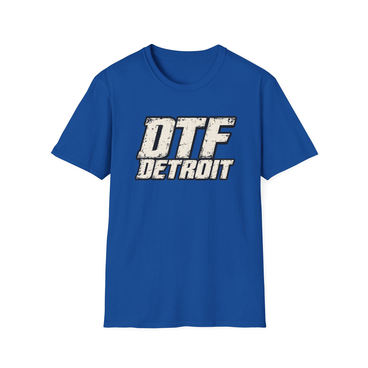 DTF Detroit graphic tee | Vintage distressed city typography T-Shirt