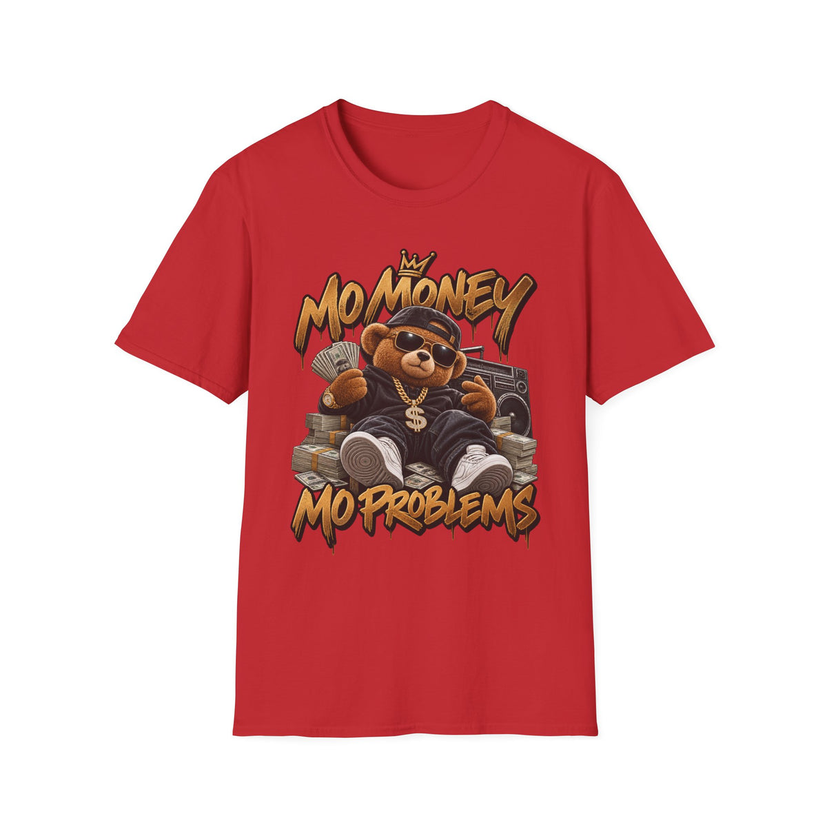 No Money No Problems T-Shirt | Teddy Bear Rap Graphic Tee | 90's 00's Hip Hop Pop Culture Nostalgia