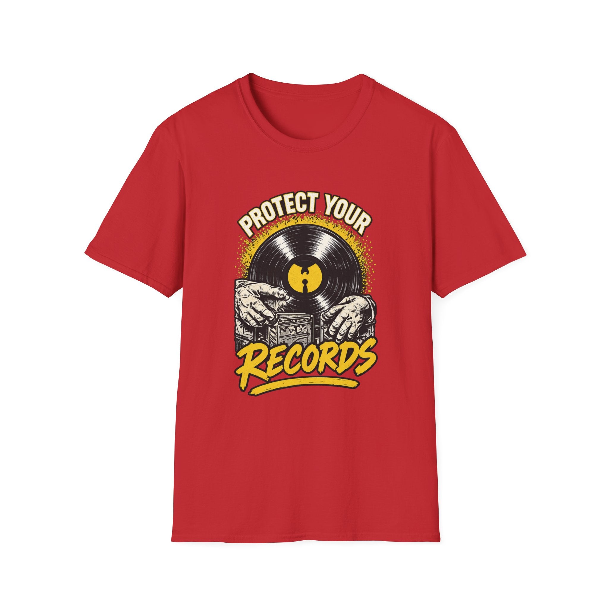 Protect Your Records Hip Hop T-Shirt | Wu Tang Vinyl Record DJ Music Tee | 1990's 2000's Nostalgia Throwback