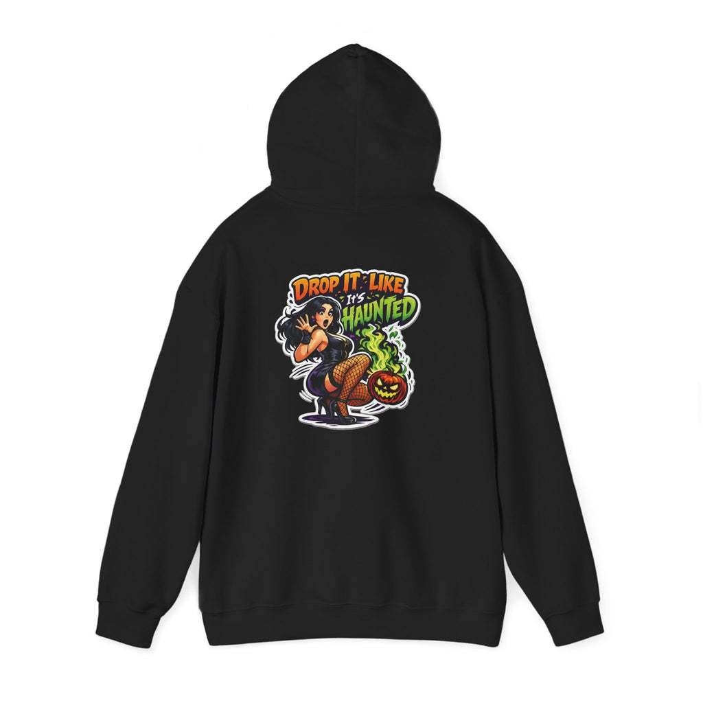 Drop Like Haunted skeleton witch pumpkin Hoodie | Halloween sweatshirt | Drop It Like Its Haunted