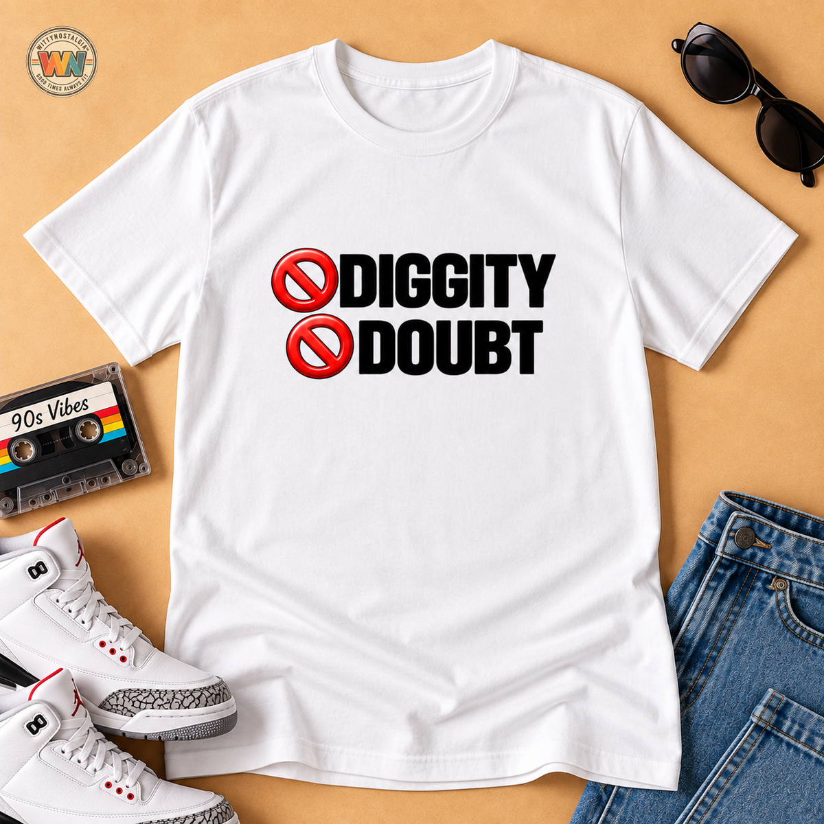 No Diggity No Doubt T-Shirt | 90s 200s Lyrics Retro Tee | Nostalgia