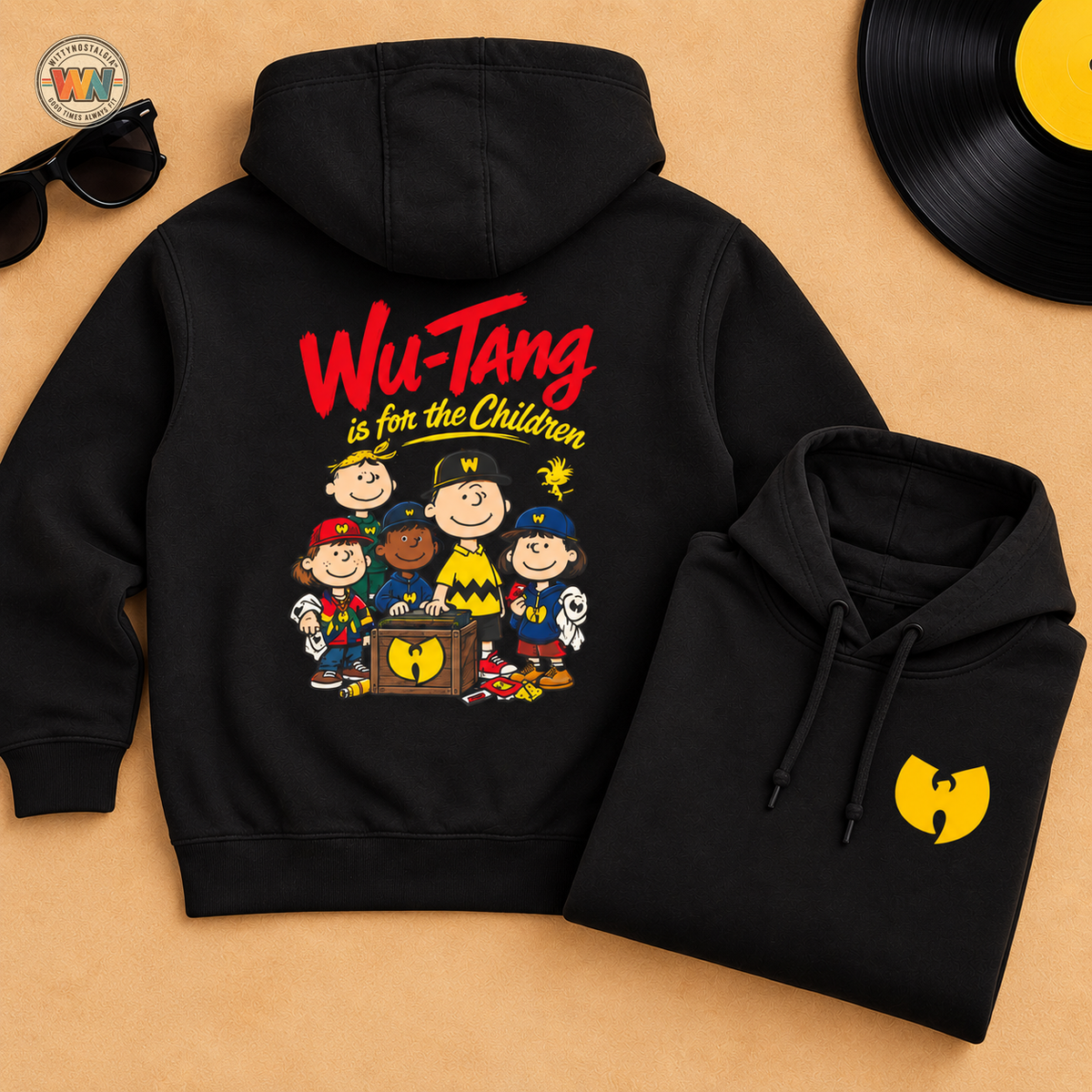 Wu-Tang for The Children Hoodie Adult | Three-Panel Fleece Hoodie | 90s 00s Hip Hop Pop Culture Nostalgia Millennial Era
