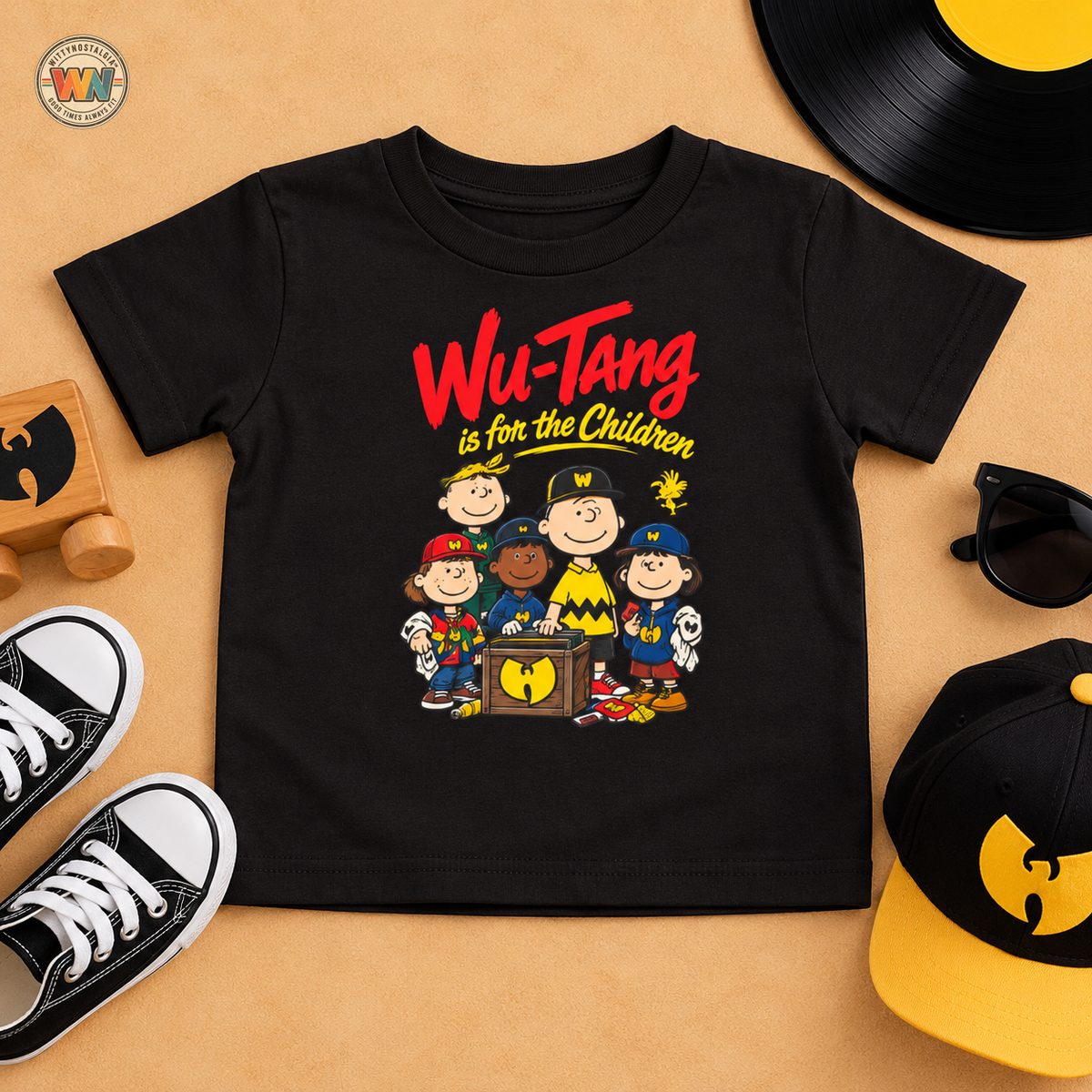 Wu-Tang Peanuts Cartoon Toddler Tee | Hip Hop Parody