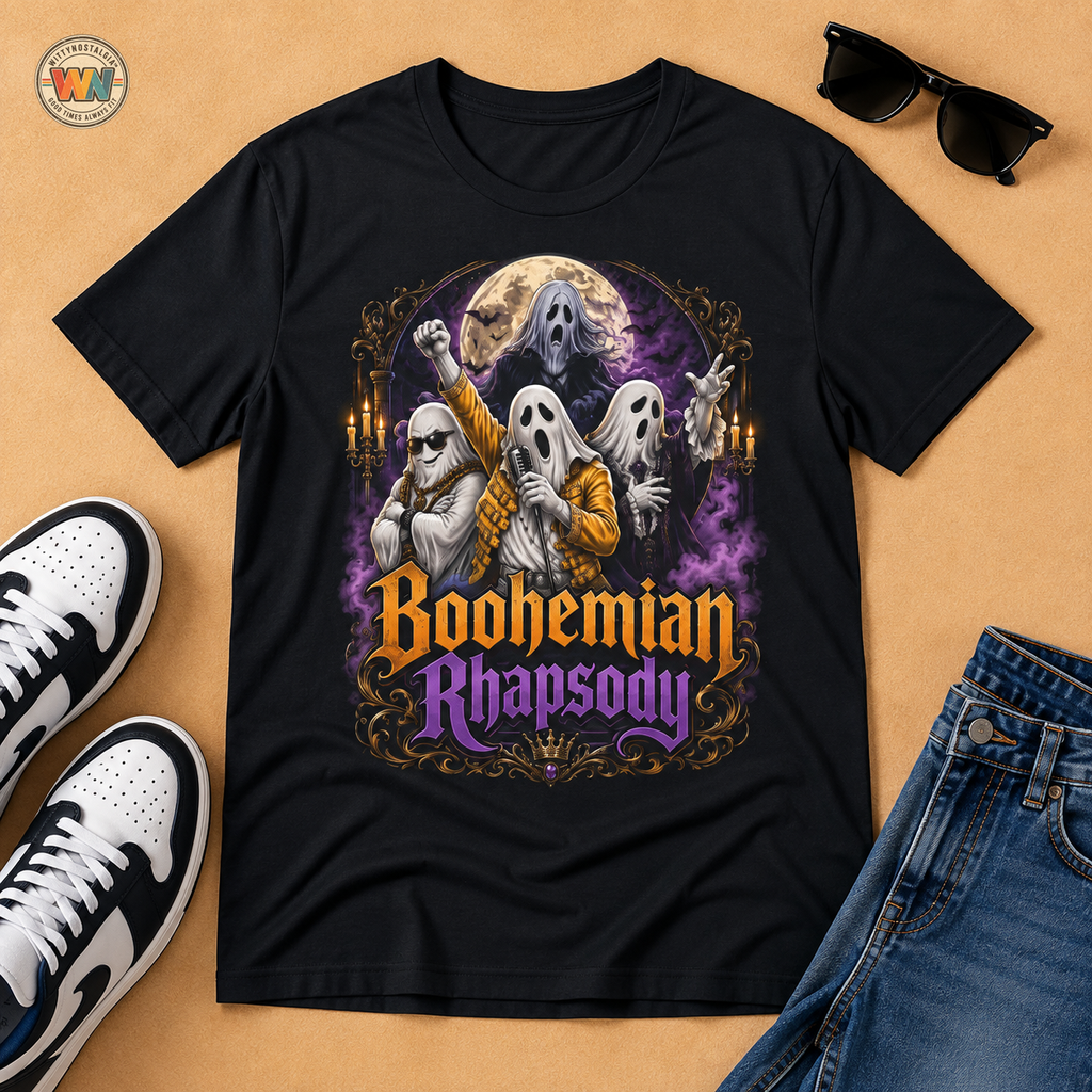 Boohemian Rhapsody Ghost Band T-Shirt | Halloween Rock Music Tee