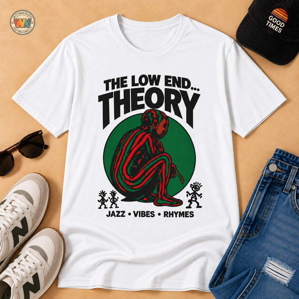 The Low End Theory T-Shirt | Hip Hop Jazz Vibes Retro Graphic | 1990's 2000's Nostalgia Throwback