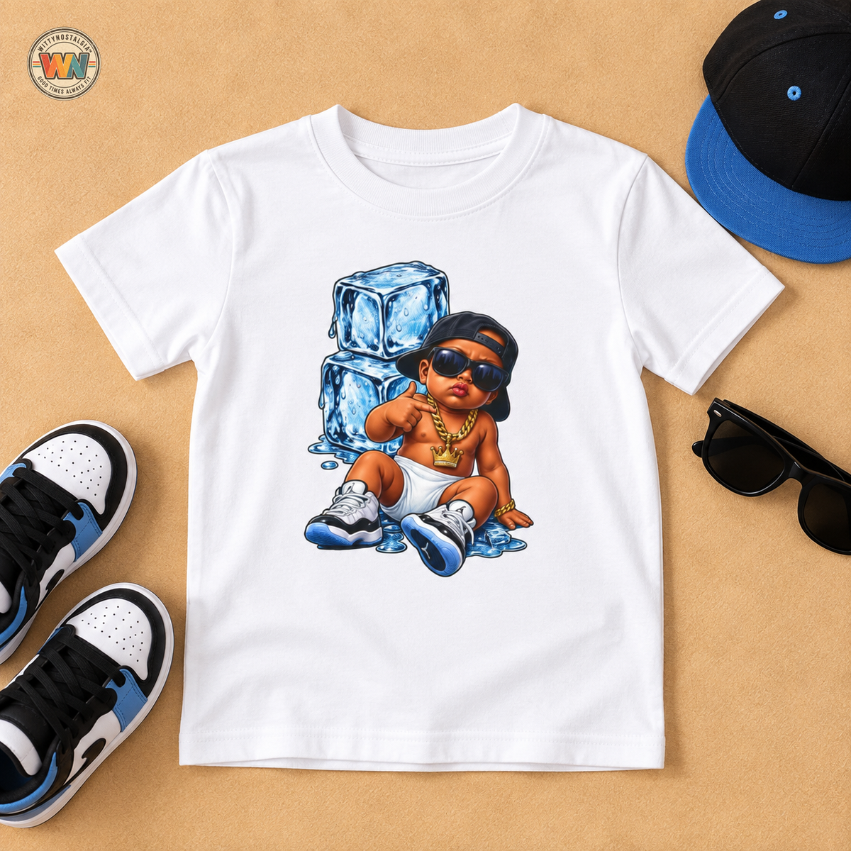 Ice Ice Baby with Toddler Tee | Hip Baby Illustration